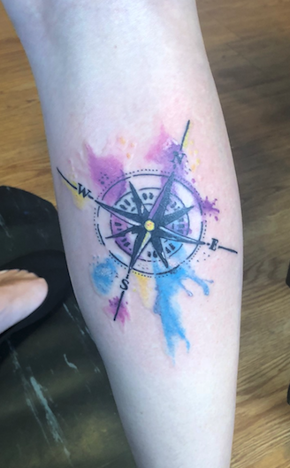 Jaisy Ayers (WOODLANDS TX) - watercolor compass